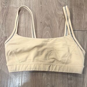 Lululemon Women's Cream Orange Sports Bra